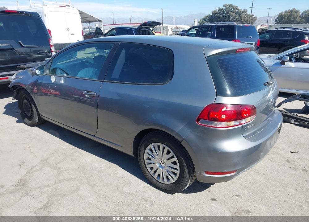 2012 VOLKSWAGEN GOLF 2.5L 2-DOOR VIN: WVWBB7AJ3CW303472