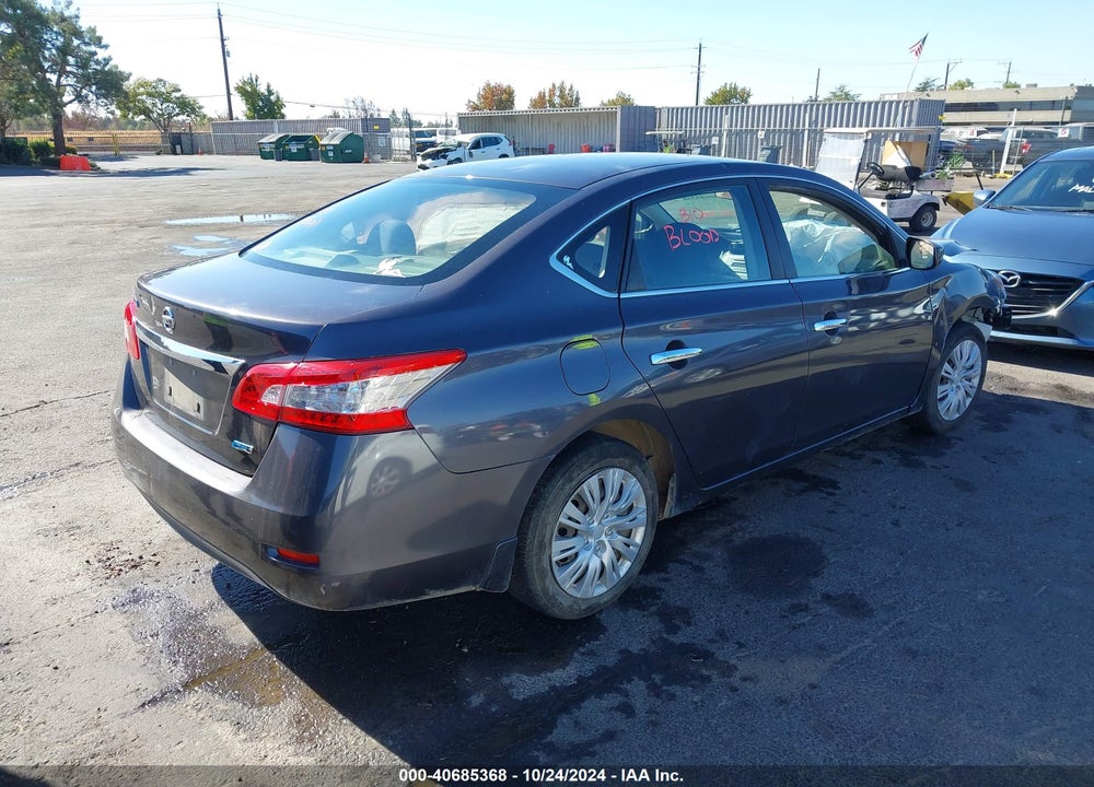 2013 NISSAN SENTRA S VIN: 3N1AB7AP1DL743166