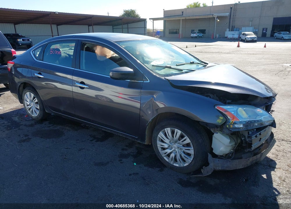 2013 NISSAN SENTRA S VIN: 3N1AB7AP1DL743166