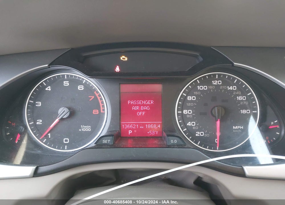 2009 AUDI A4 2.0T PREMIUM VIN: WAULF78K59N030814