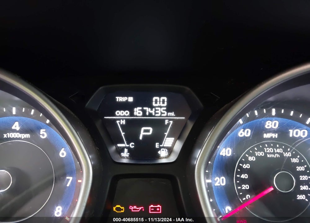 2012 HYUNDAI ELANTRA LIMITED VIN: 5NPDH4AE5CH112604