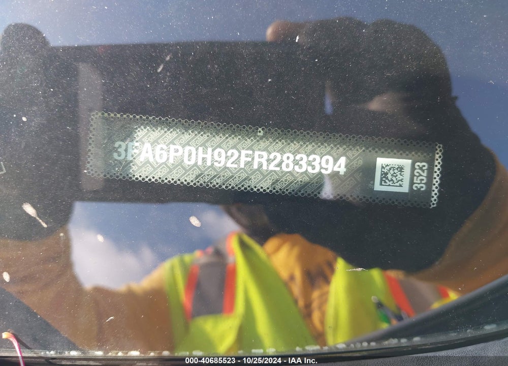 2015 FORD FUSION VIN: 3FA6P0H92FR283394