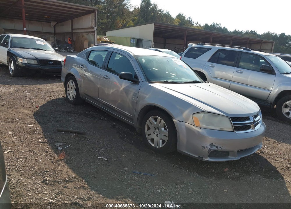 2013 DODGE AVENGER SE V6 VIN: 1C3CDZAG0DN769239