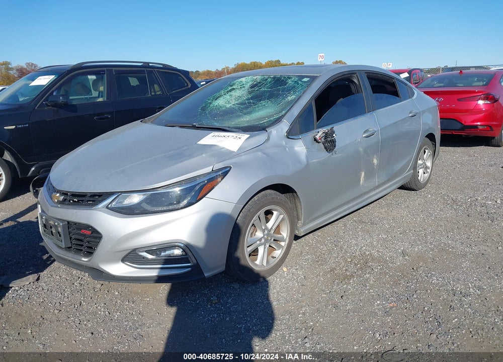 2017 CHEVROLET CRUZE LT AUTO VIN: 1G1BE5SM2H7206066