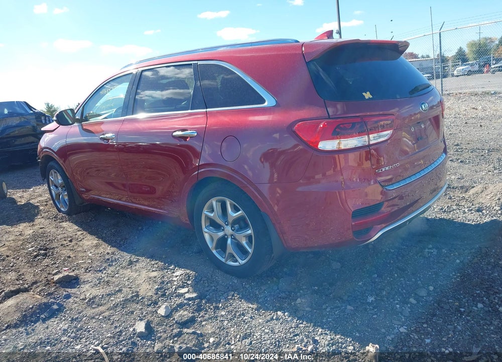 2017 KIA SORENTO 3.3L SX VIN: 5XYPKDA51HG310237