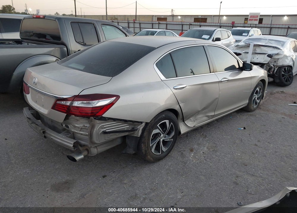 2016 HONDA ACCORD VIN: 1HGCR2F31GA095996