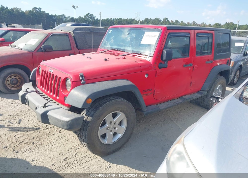 2016 JEEP WRANGLER UNLIMITED SPORT RHD VIN: 1C4BJWKG1GL108445