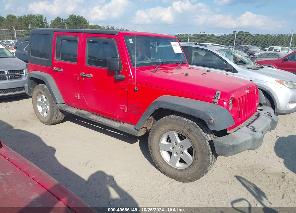 2016 JEEP WRANGLER UNLIMITED SPORT RHD VIN: 1C4BJWKG1GL108445