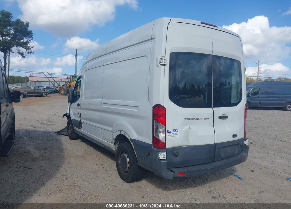 2017 FORD TRANSIT-250 VIN: 1FTYR2XM9HKA35360