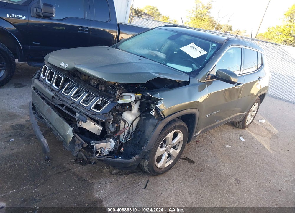 2019 JEEP COMPASS LATITUDE FWD VIN: 3C4NJCBB6KT637645