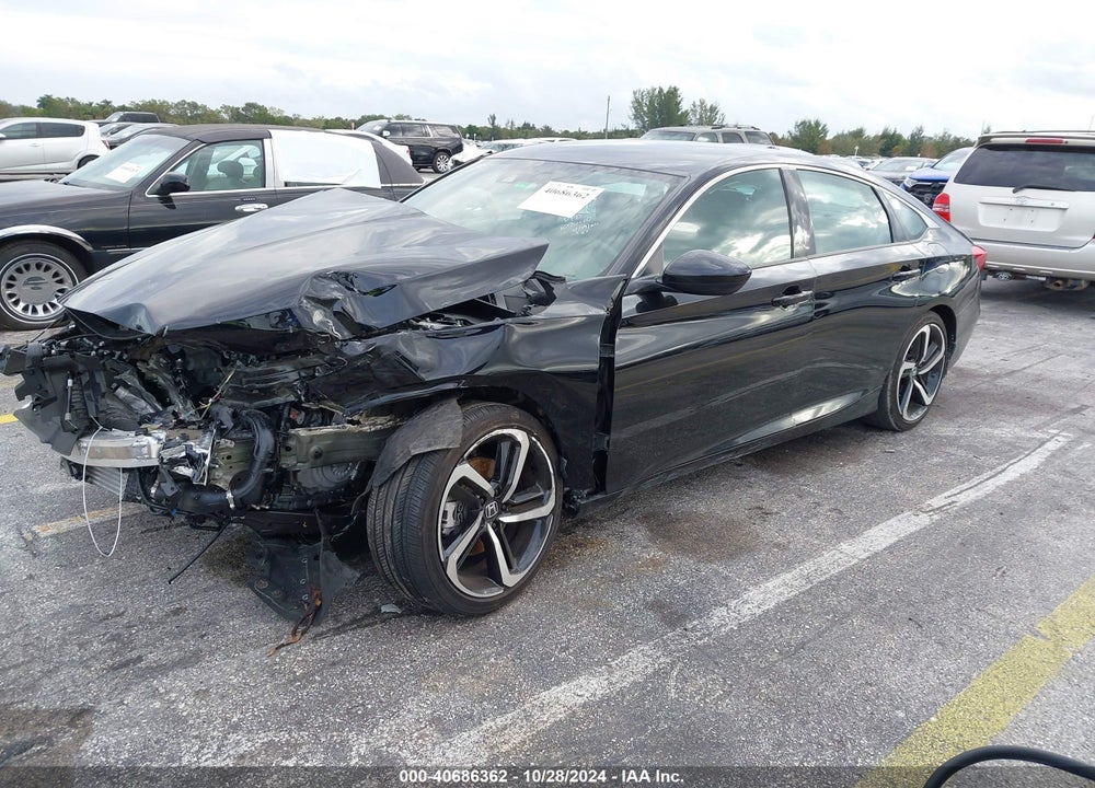 2022 HONDA ACCORD SPORT VIN: 1HGCV1F38NA109640