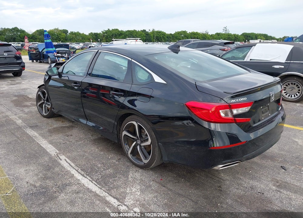 2022 HONDA ACCORD SPORT VIN: 1HGCV1F38NA109640