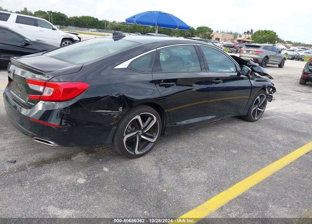 2022 HONDA ACCORD SPORT VIN: 1HGCV1F38NA109640