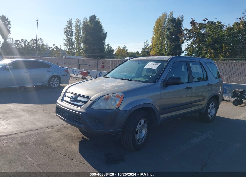 2005 HONDA CR-V LX VIN: JHLRD68585C015941