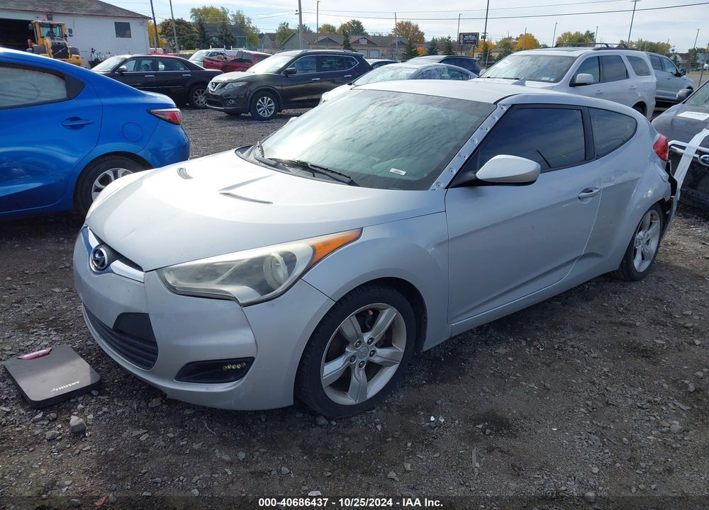 2012 HYUNDAI VELOSTER BASE W/BLACK VIN: KMHTC6AD6CU042397