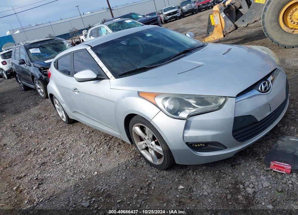 2012 HYUNDAI VELOSTER BASE W/BLACK VIN: KMHTC6AD6CU042397