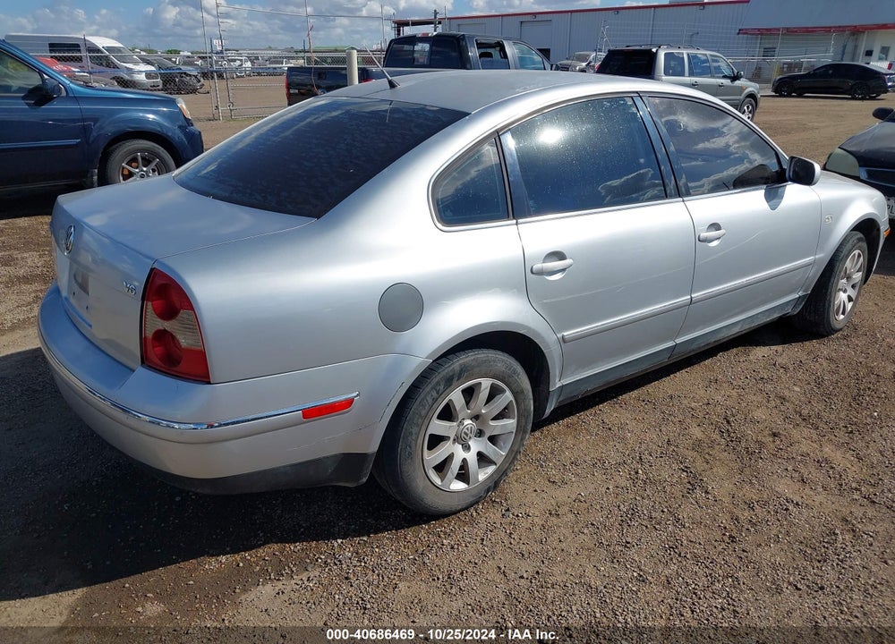 2003 VOLKSWAGEN PASSAT GLS V6 VIN: WVWPH63B33P451734