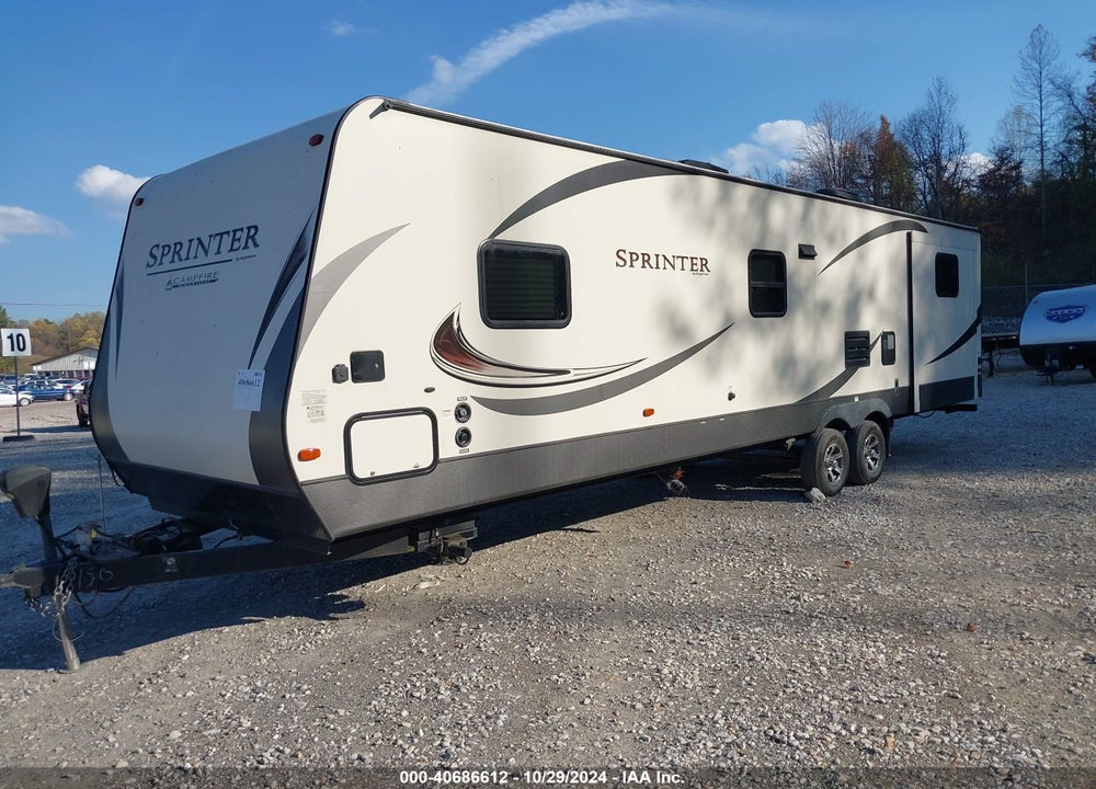 2017 KEYSTONE RV SPRINTER VIN: 4YDT33B25H1532450