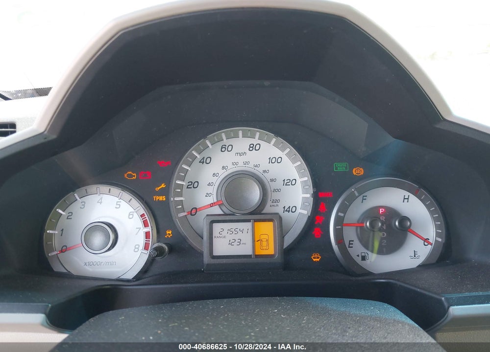 2012 HONDA PILOT LX VIN: 5FNYF4H22CB022473