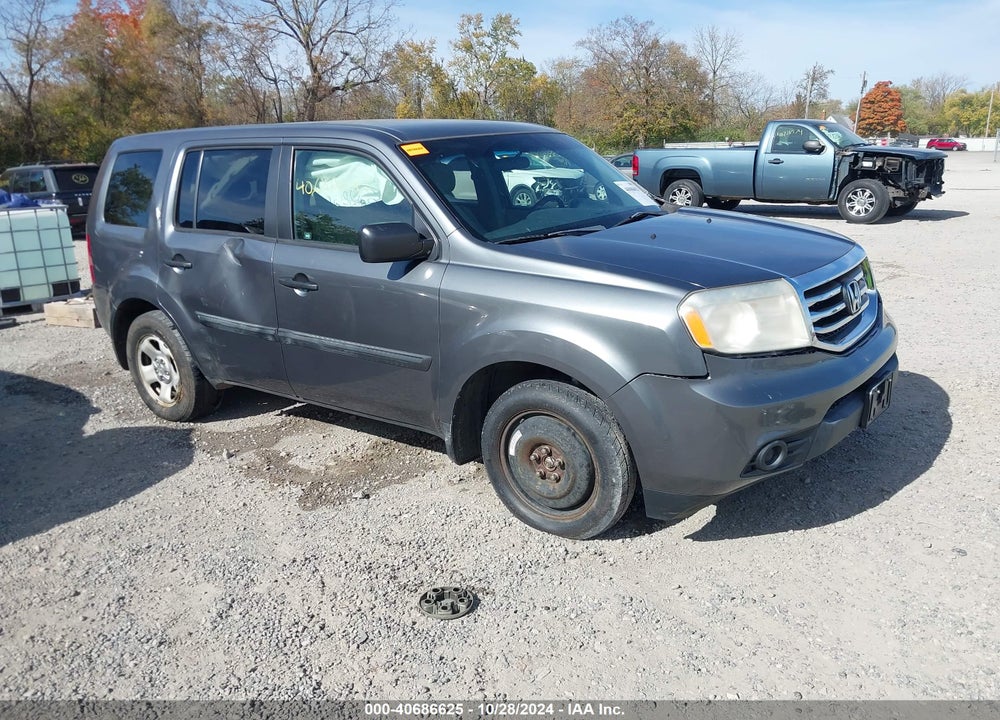 2012 HONDA PILOT LX VIN: 5FNYF4H22CB022473