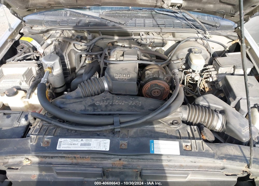 1999 CHEVROLET S-10 LS VIN: 1GCCS1440XK145578