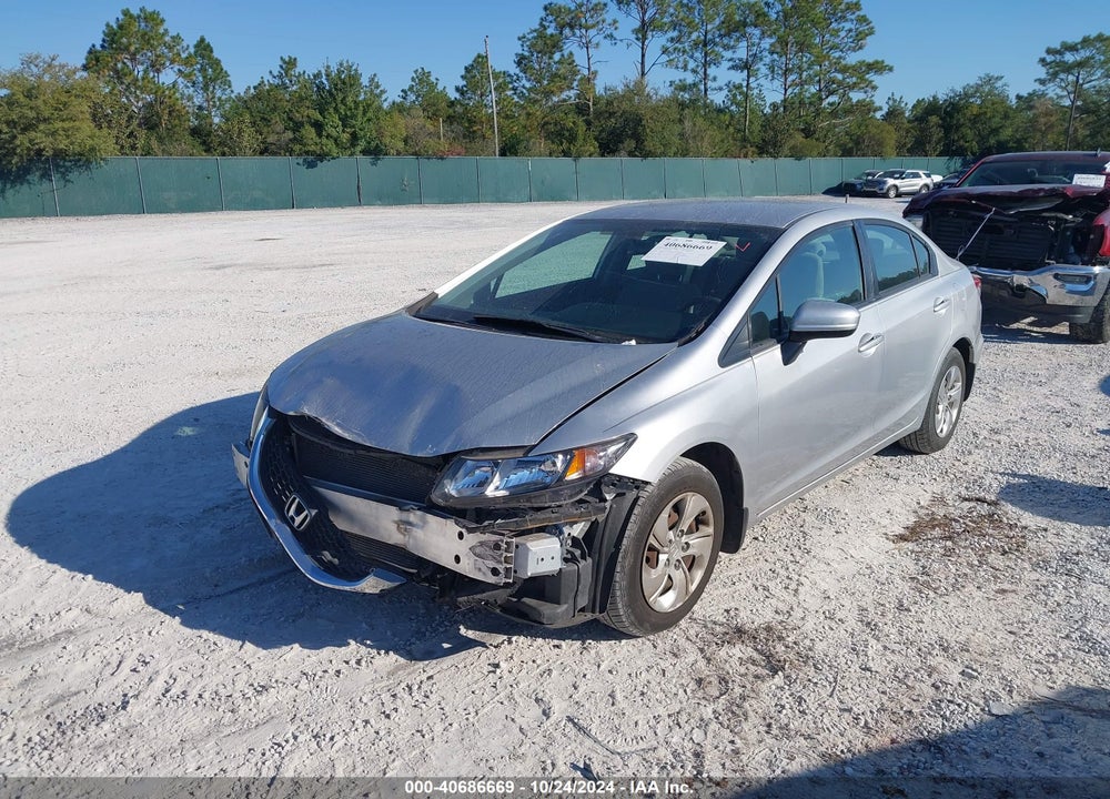 2014 HONDA CIVIC VIN: 19XFB2F54EE010290