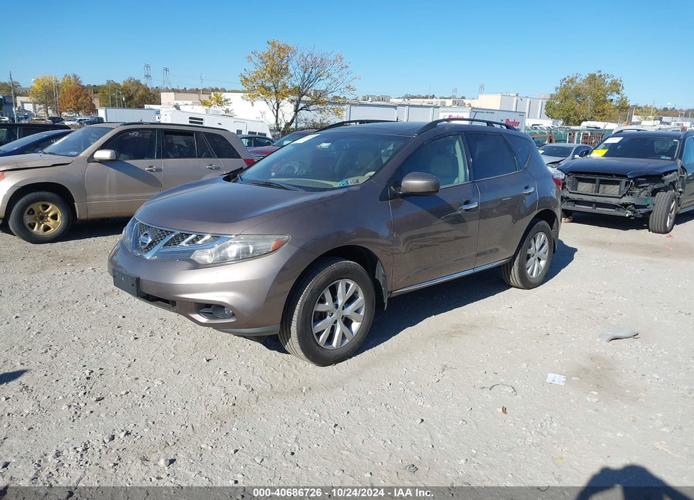 2011 NISSAN MURANO SL VIN: JN8AZ1MW6BW173265