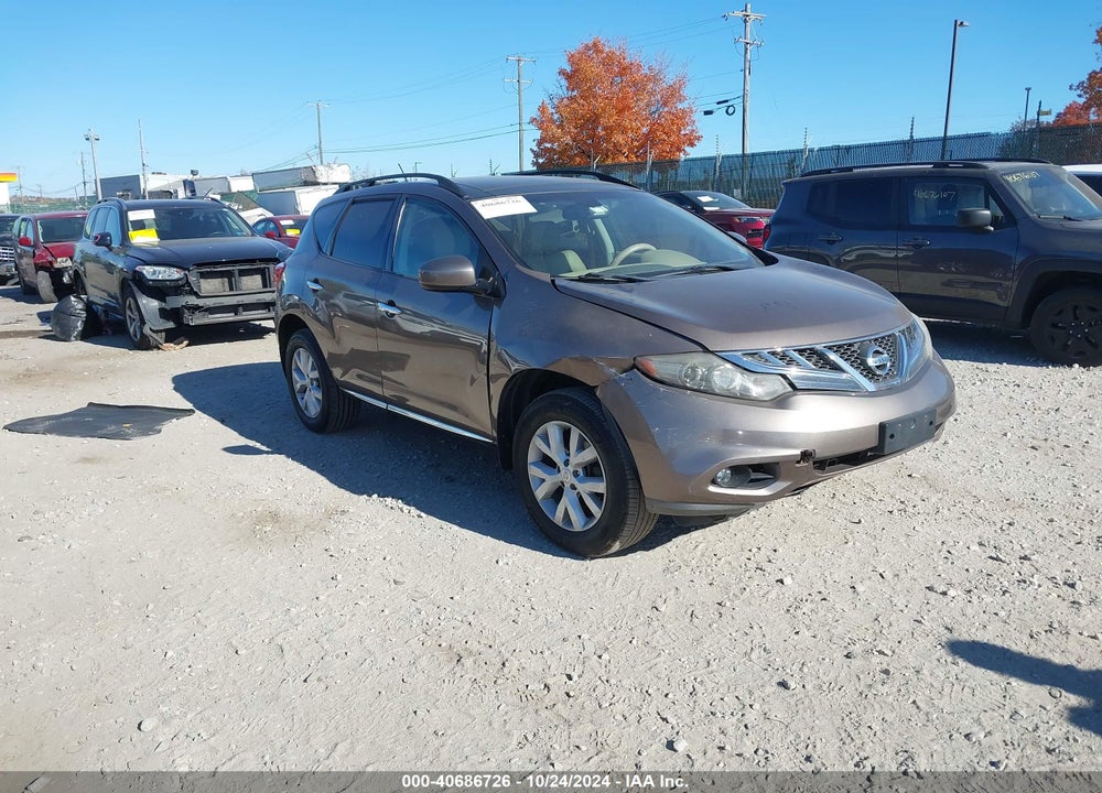 2011 NISSAN MURANO SL VIN: JN8AZ1MW6BW173265