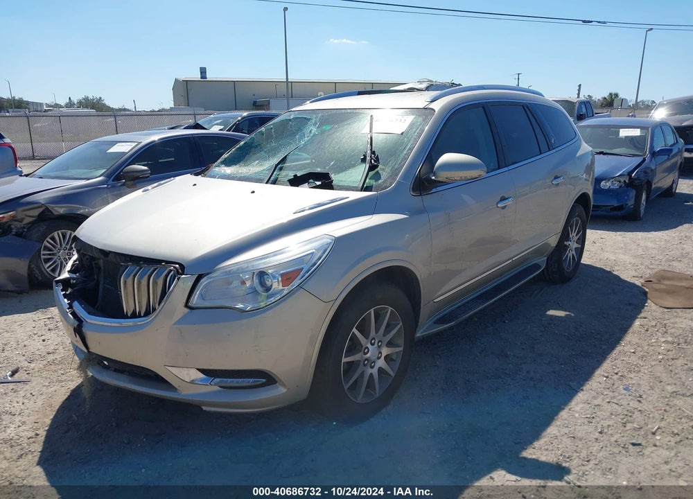 2017 BUICK ENCLAVE LEATHER VIN: 5GAKRBKD7HJ227350