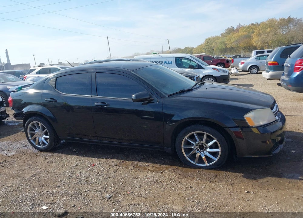 2012 DODGE AVENGER SXT VIN: 1C3CDZCBXCN233057