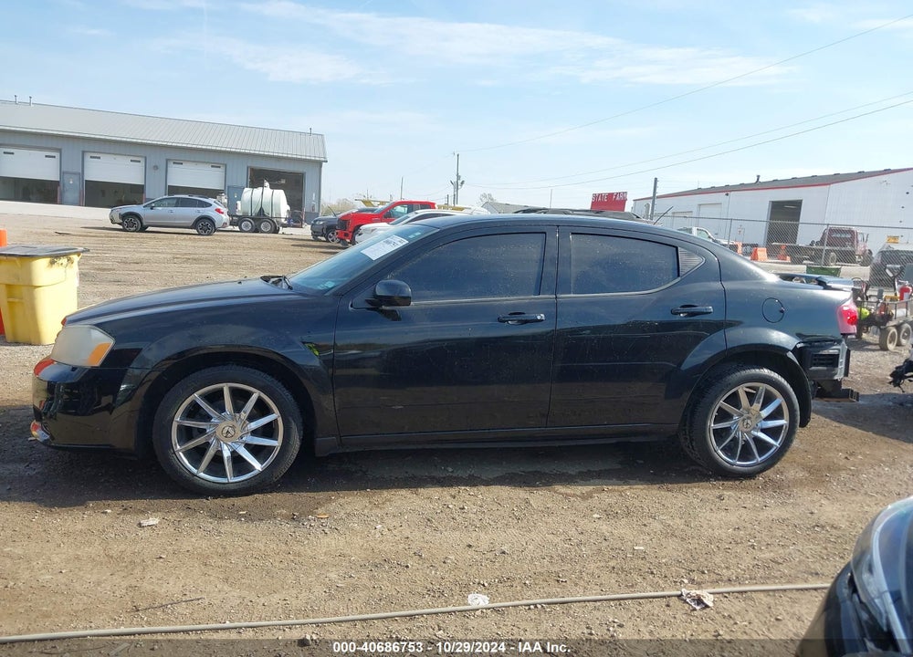 2012 DODGE AVENGER SXT VIN: 1C3CDZCBXCN233057