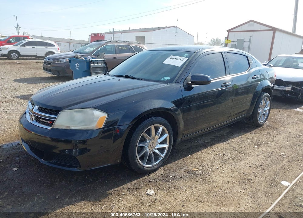 2012 DODGE AVENGER SXT VIN: 1C3CDZCBXCN233057