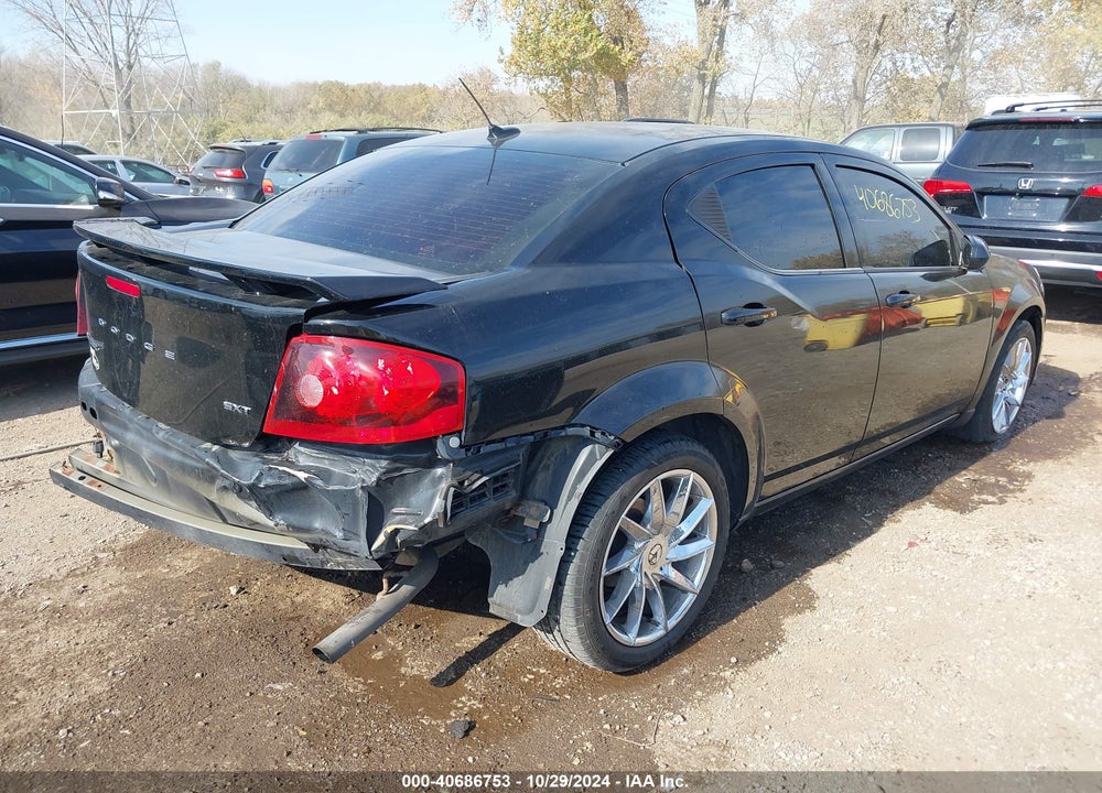 2012 DODGE AVENGER SXT VIN: 1C3CDZCBXCN233057