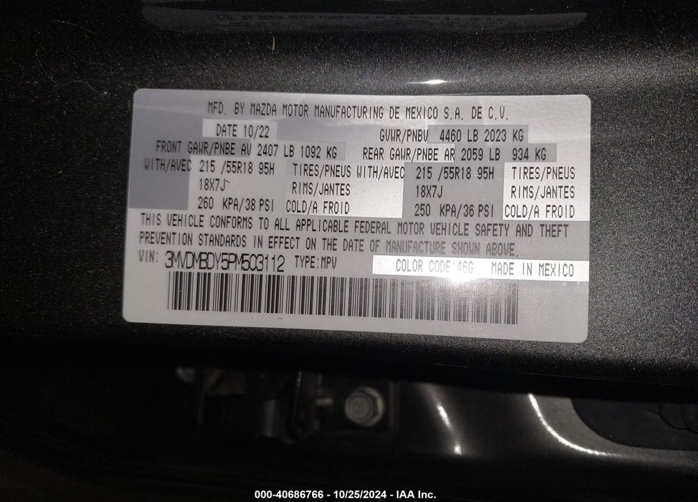 2023 MAZDA CX-30 2.5 TURBO PREMIUM VIN: 3MVDMBDY5PM503112