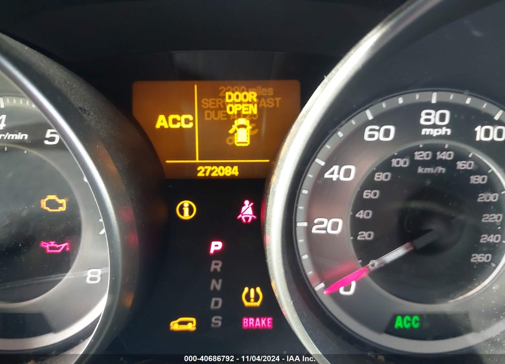 2012 ACURA MDX ADVANCE PACKAGE VIN: 2HNYD2H66CH530639