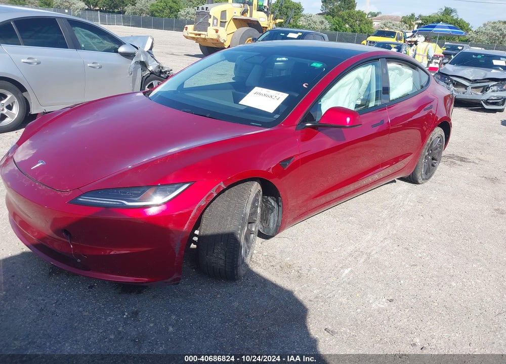 2024 TESLA MODEL 3 REAR-WHEEL DRIVE VIN: 5YJ3E1EA2RF745174