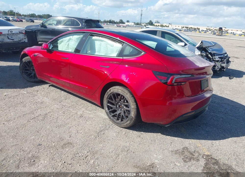 2024 TESLA MODEL 3 REAR-WHEEL DRIVE VIN: 5YJ3E1EA2RF745174