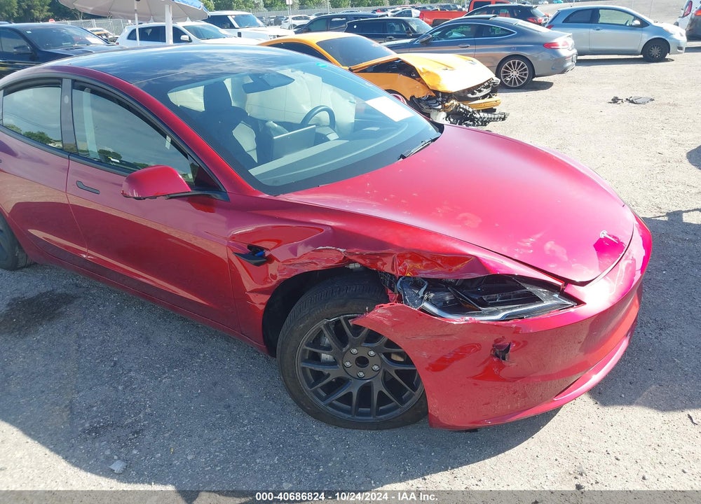 2024 TESLA MODEL 3 REAR-WHEEL DRIVE VIN: 5YJ3E1EA2RF745174