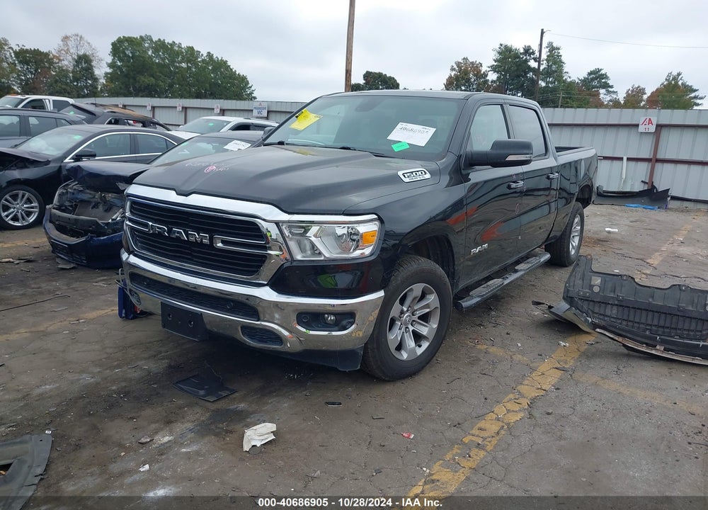 2019 RAM 1500 BIG HORN/LONE STAR 4X4 6'4 BOX VIN: 1C6SRFMT9KN901158