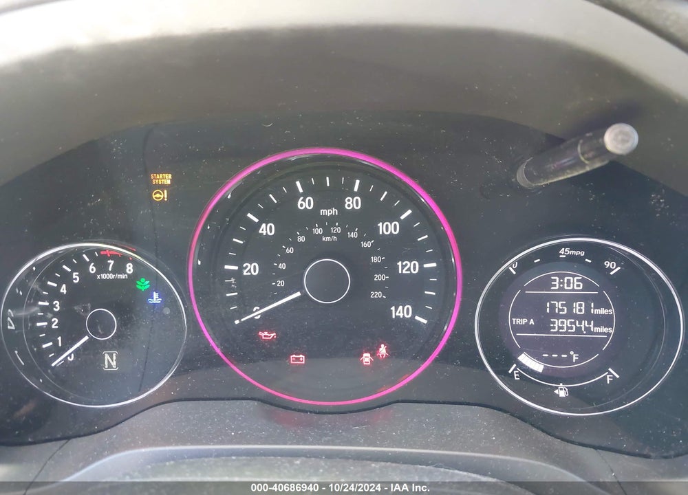 2016 HONDA HR-V EX-L VIN: 3CZRU6H73GM729272