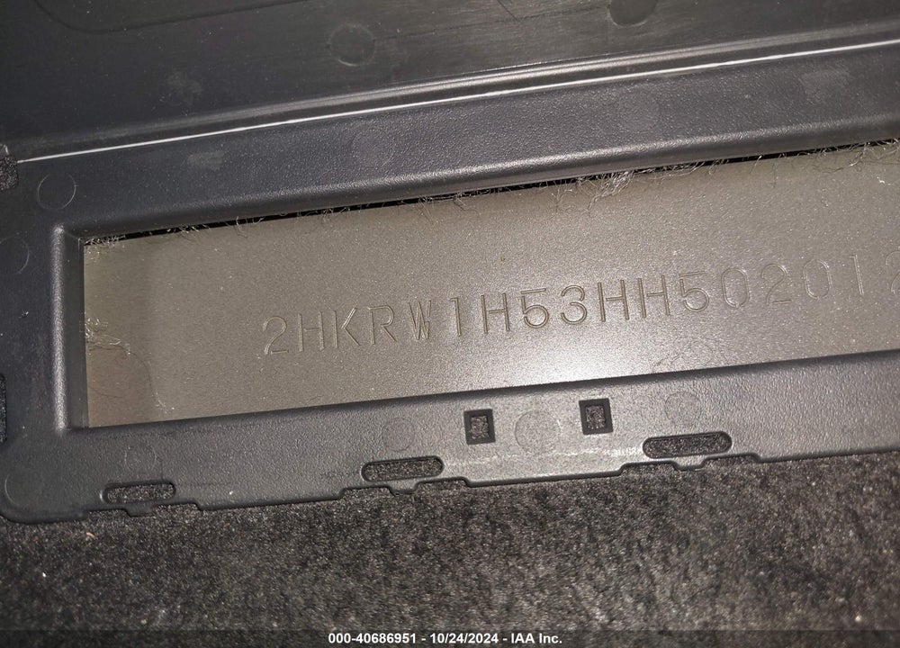 2017 HONDA CR-V EX VIN: 2HKRW1H53HH502012