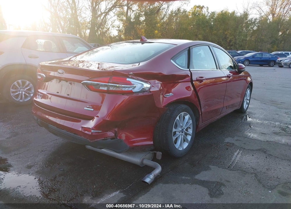 2019 FORD FUSION SE VIN: 3FA6P0HD6KR172314