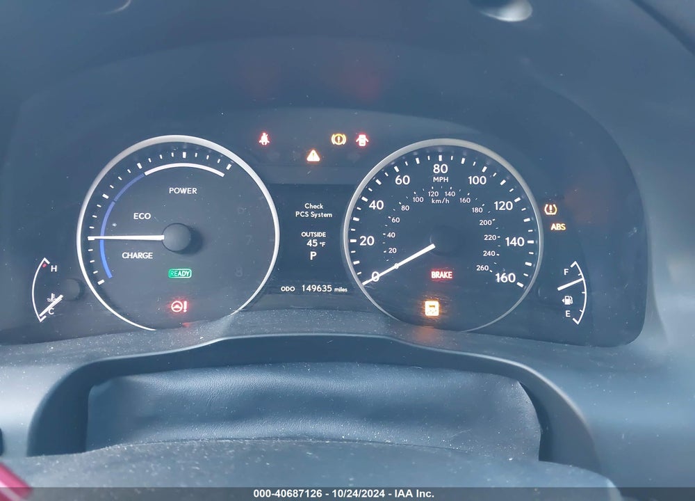 2013 LEXUS ES 300H VIN: JTHBW1GGXD2013119