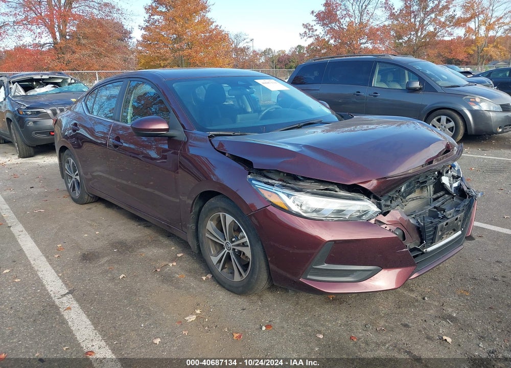 2022 NISSAN SENTRA SV XTRONIC CVT VIN: 3N1AB8CV9NY223870