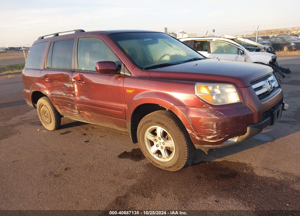 2007 HONDA PILOT EX-L VIN: 5FNYF18577B026503