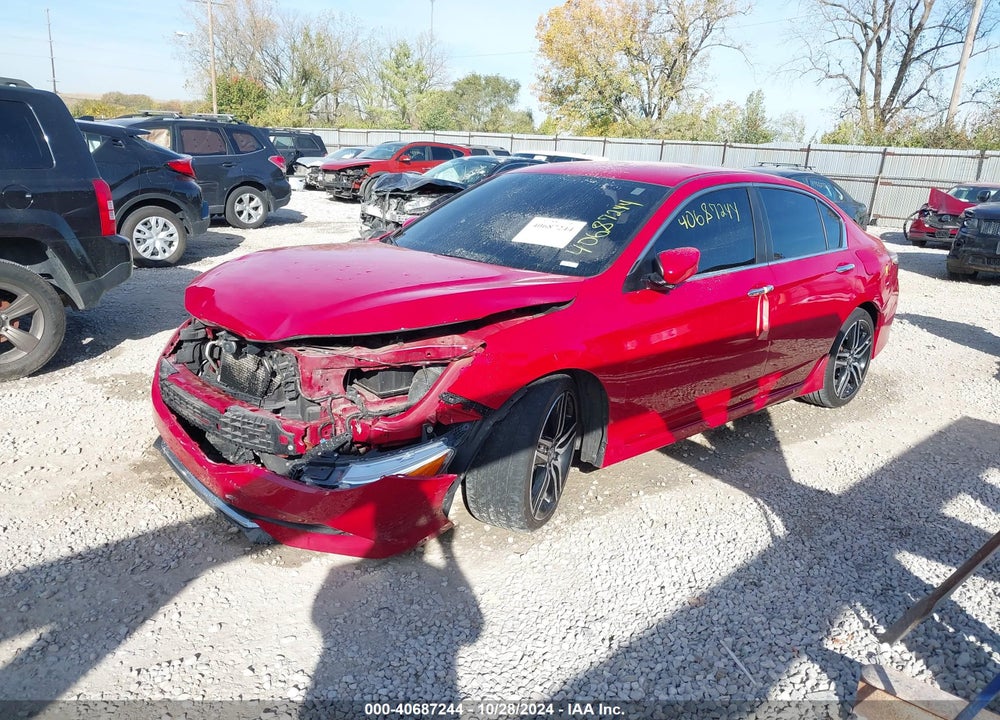 2017 HONDA ACCORD SPORT VIN: 1HGCR2F56HA194459