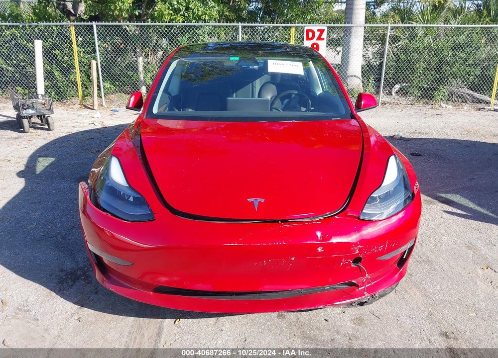 2021 TESLA MODEL 3 STANDARD RANGE PLUS REAR-WHEEL DRIVE VIN: 5YJ3E1EA5MF087956