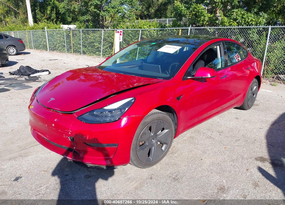 2021 TESLA MODEL 3 STANDARD RANGE PLUS REAR-WHEEL DRIVE VIN: 5YJ3E1EA5MF087956