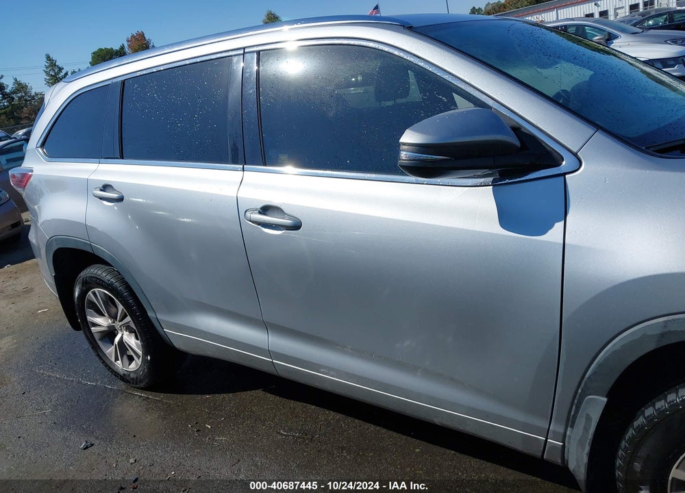 2015 TOYOTA HIGHLANDER XLE V6 VIN: 5TDJKRFH9FS201143