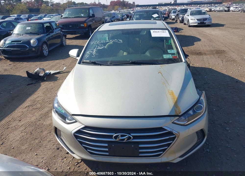 2017 HYUNDAI ELANTRA VIN: KMHD84LFXHU410967